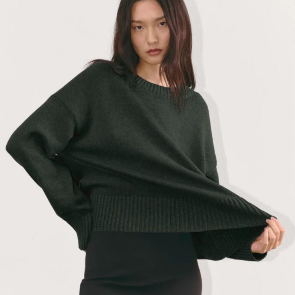 Everlane Boxy Sweater in Everyday Cotton